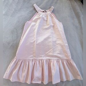 Pink Sleeveless Ruffle Hem Dress Size S